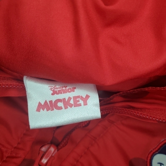 MINNIE MOUSE Red Hood with Ears and Bow Zip up Vest - 4T - Picture 9 of 10